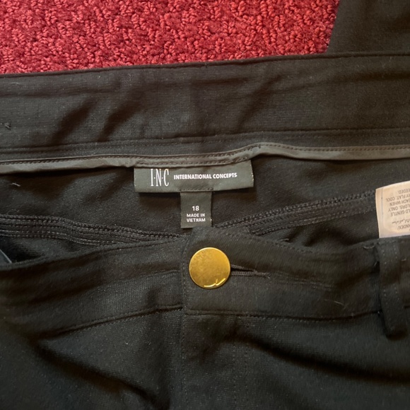INC International Concepts 18 Black Pants  size 18 retails 80 host pick - Picture 13 of 17